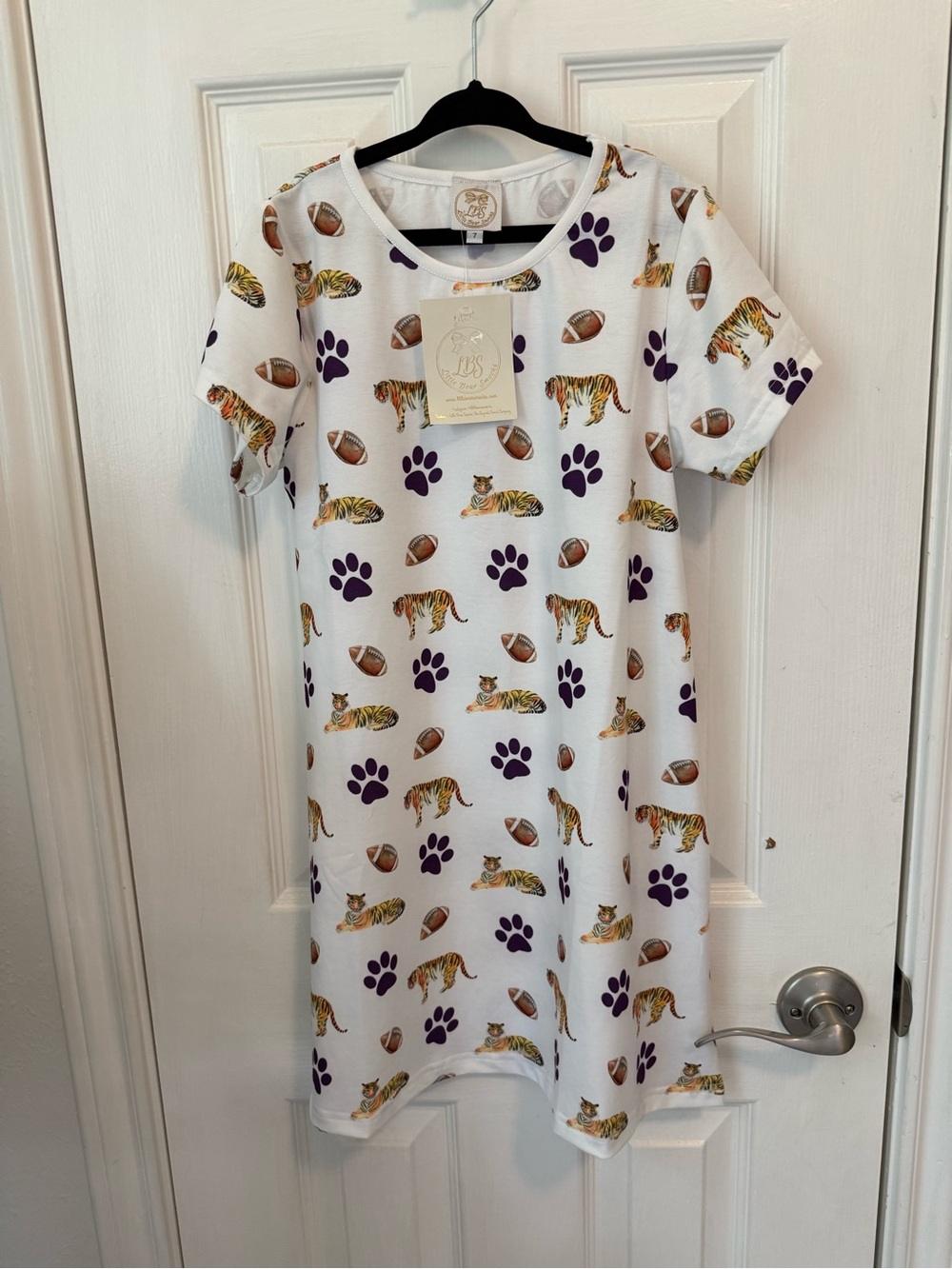 Little Bear Smocks NEW LSU dress size 7